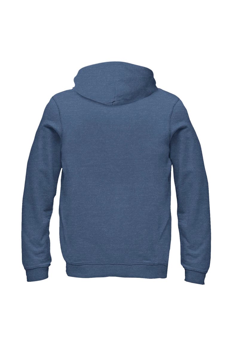 Boy's Star Wars The Mandalorian Christmas The Child Greetings  Pull Over Hoodie, Alternate, color, Navy Blue Heather