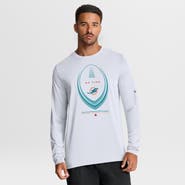 Nike Men's Nike White Miami Dolphins Legend Icon Dri-FIT Long Sleeve T-Shirt