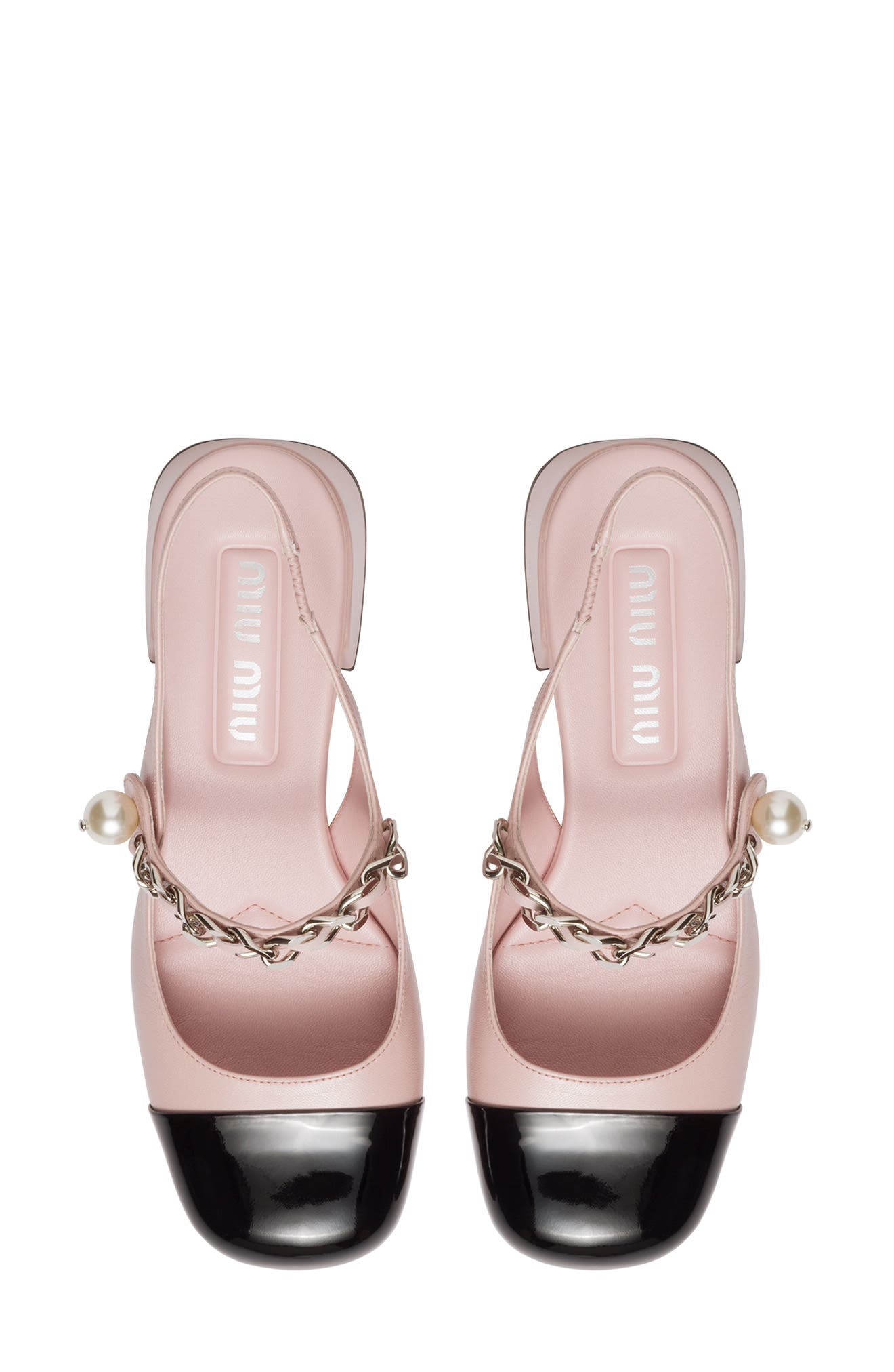 Miu Miu Mary Jane Cap Toe Slingback Pump, Alternate, color, 