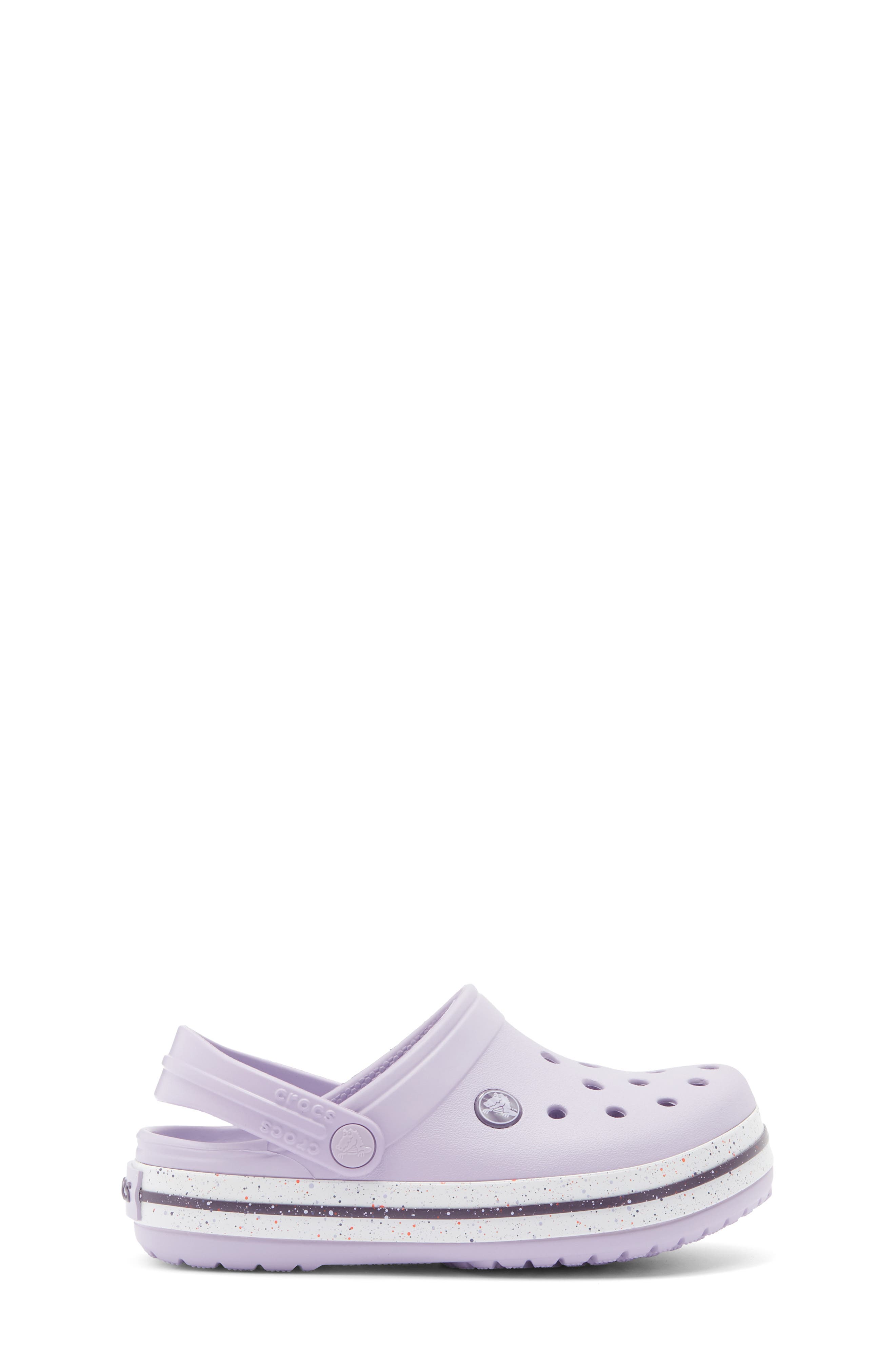 CROCS Kids' Crocband Speckled Band Clog, Alternate, color, Lavender