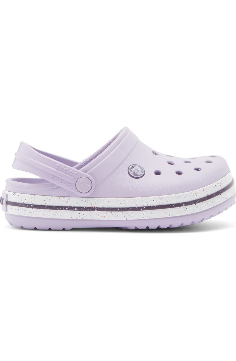 CROCS Kids' Crocband Speckled Band Clog, Alternate, color, Lavender