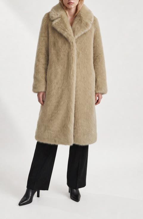 Solene Faux Fur Maxi Coat