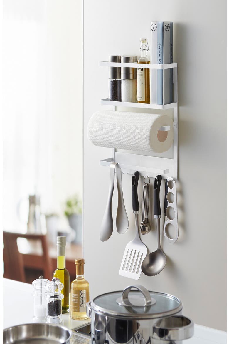 Magnetic Kitchen Organizer, Alternate, color, WHITE
