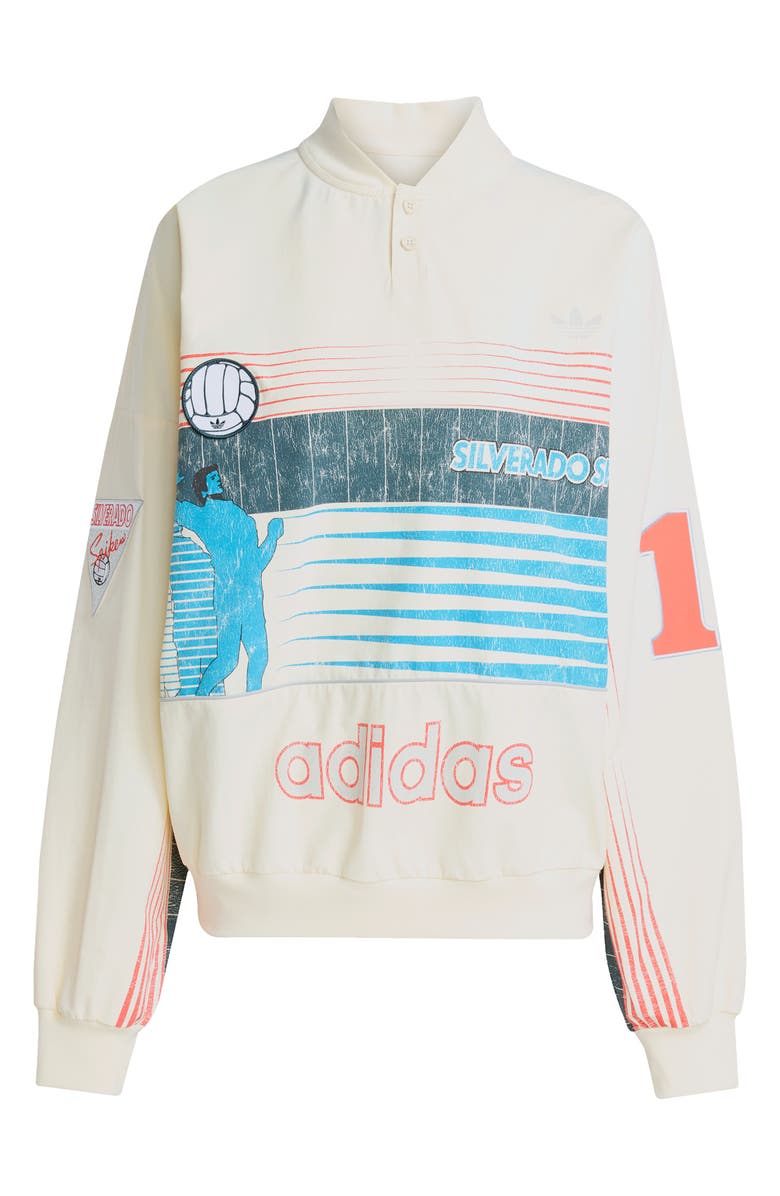 adidas Silverado Spike Sweatshirt, Alternate, color, Cream White