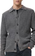 MANGO Rib Collar Cardigan