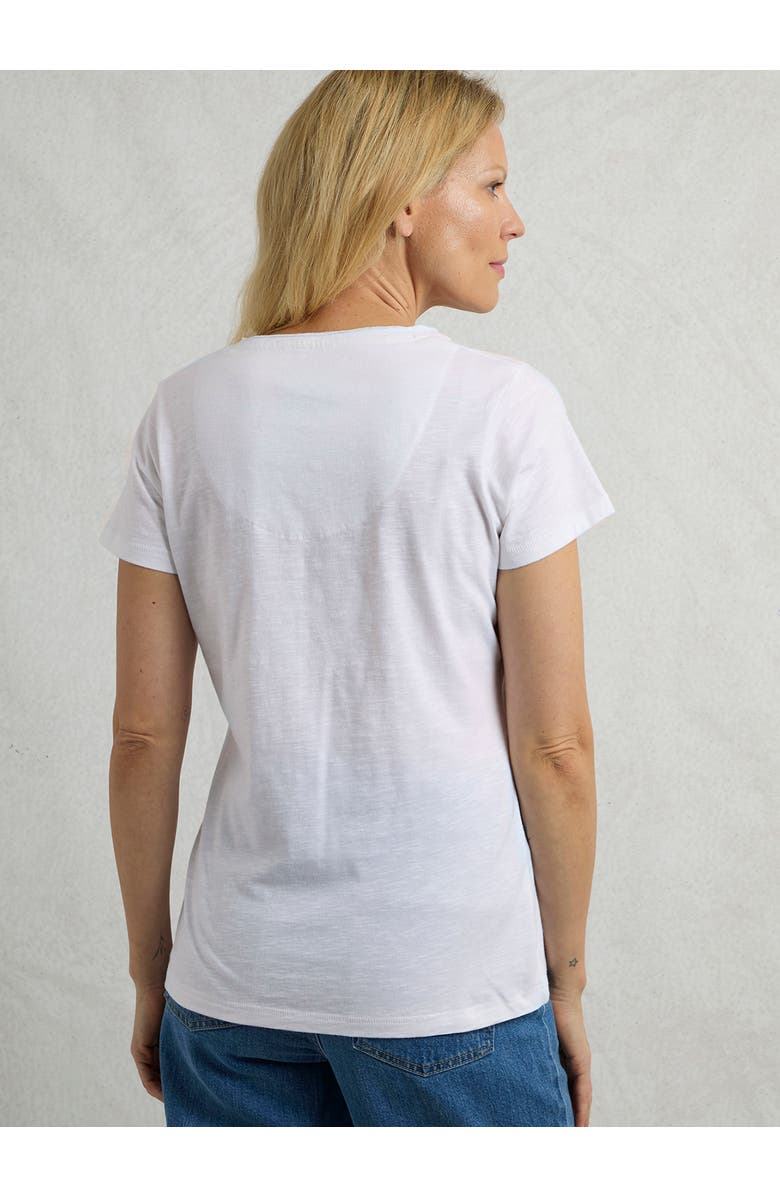 Weird Fish No Rain No Flowers Slub Pocket T-Shirt, Alternate, color, White