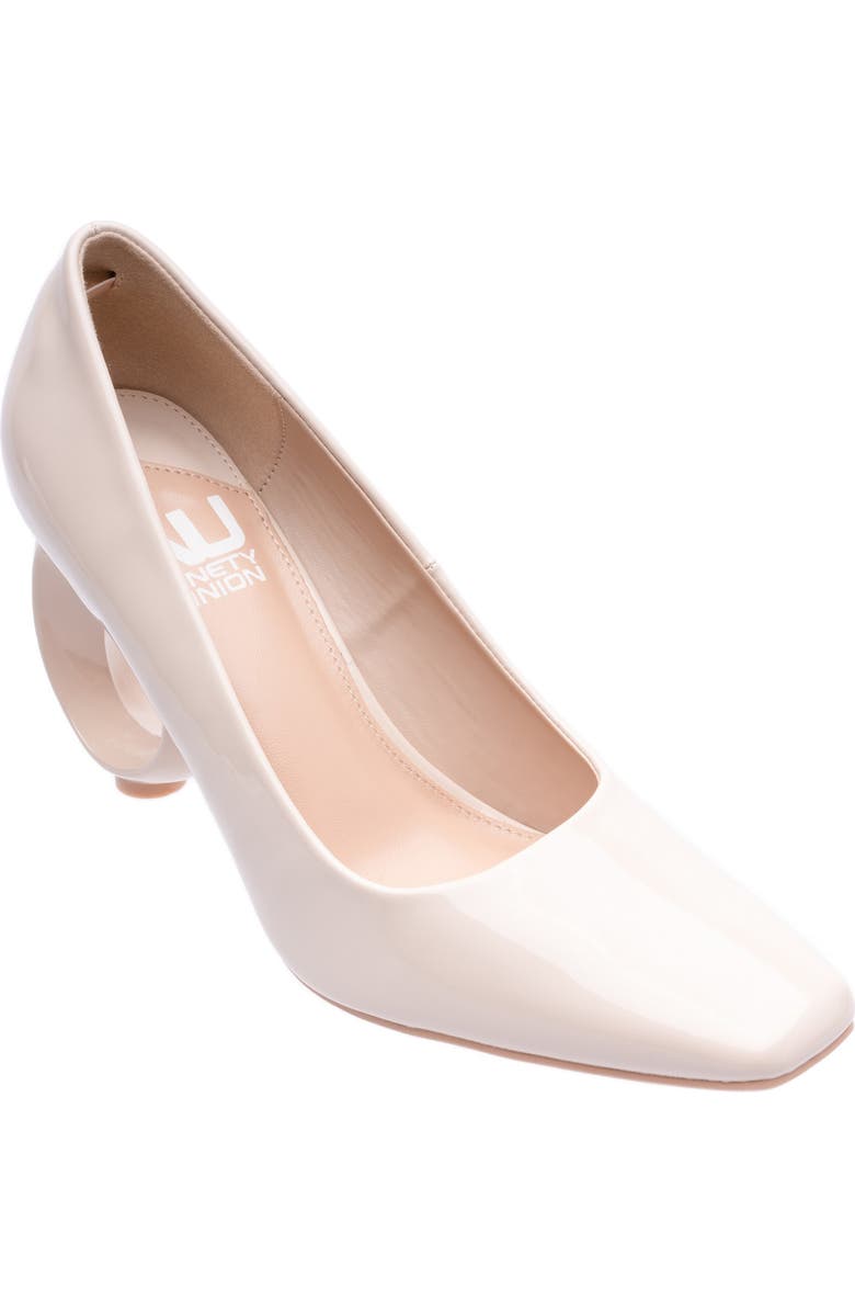 NINETY UNION Blast Square Toe Pump, Main, color, Bone