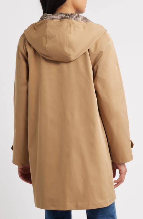 Bernardo Water Resistant Hooded Jacket In Brown