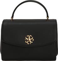 GORSKI Top Handle Leather Bag with Crossbody Strap
