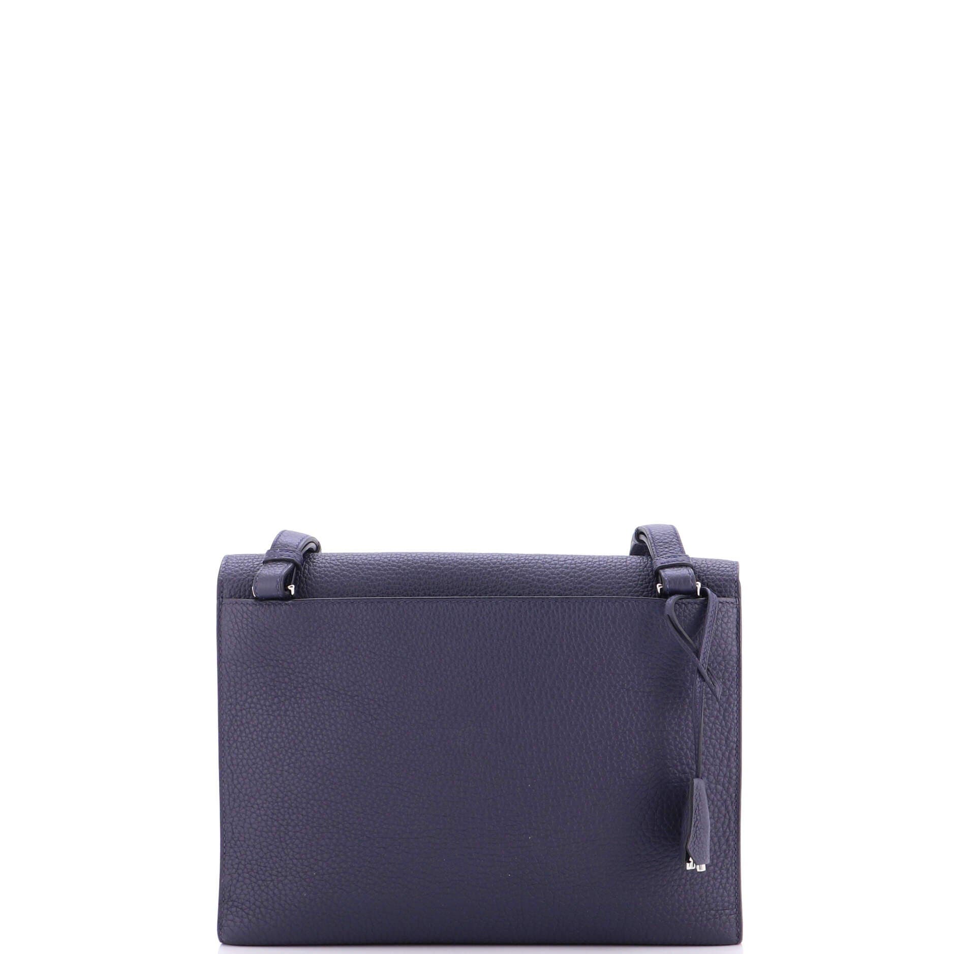 Pre-Owned Hermes Sac a Depeches Messenger Bag Togo 29, Alternate, color, Bleu Nuit