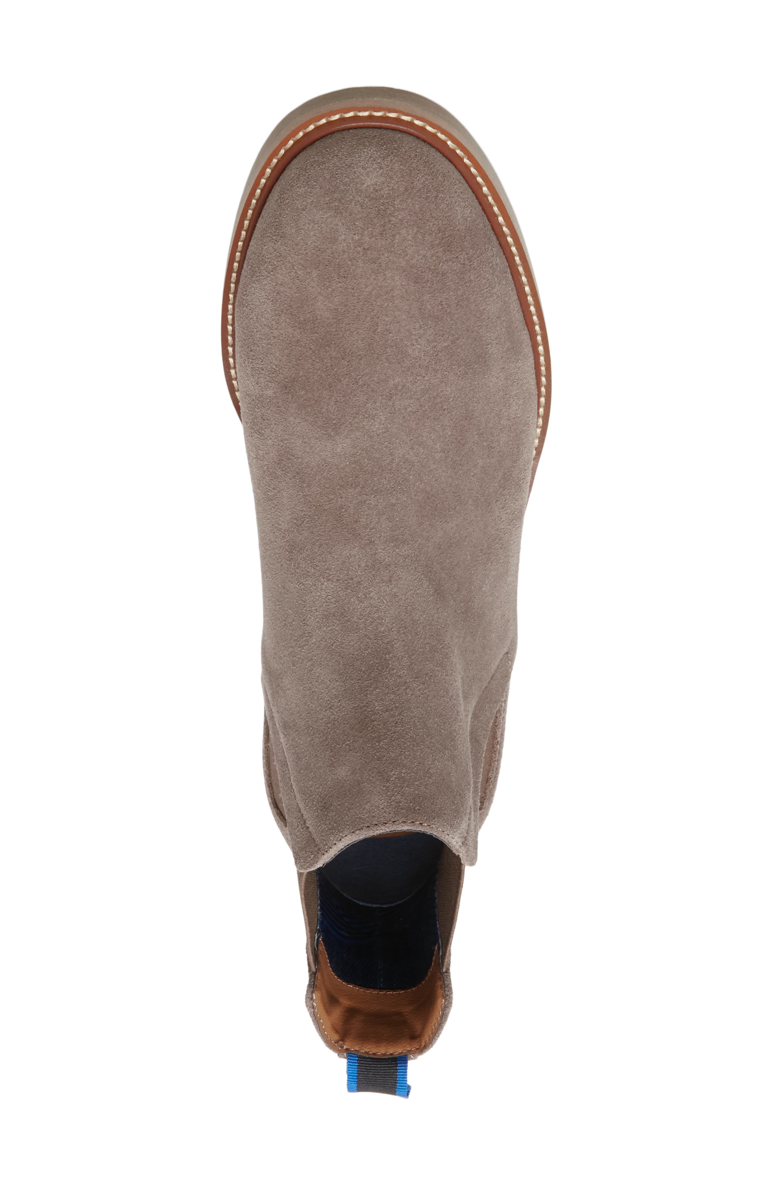 Highlyte Textured Chelsea Boot, Alternate, color, TAUPE SUEDE