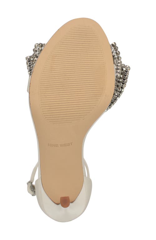 Nine West Tansie Ankle Strap Sandal In White