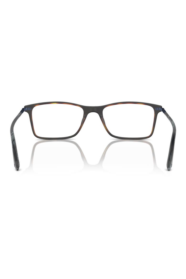 55MM RECTANGLE, Alternate, color, MATTE GREY HORN / DEMO LENS