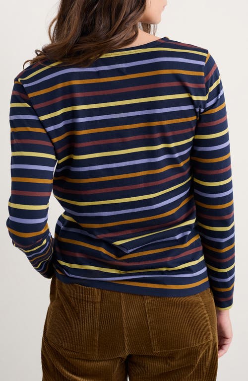 Seasalt Cornwall Sailor Stripe Organic Cotton Top In Multi
