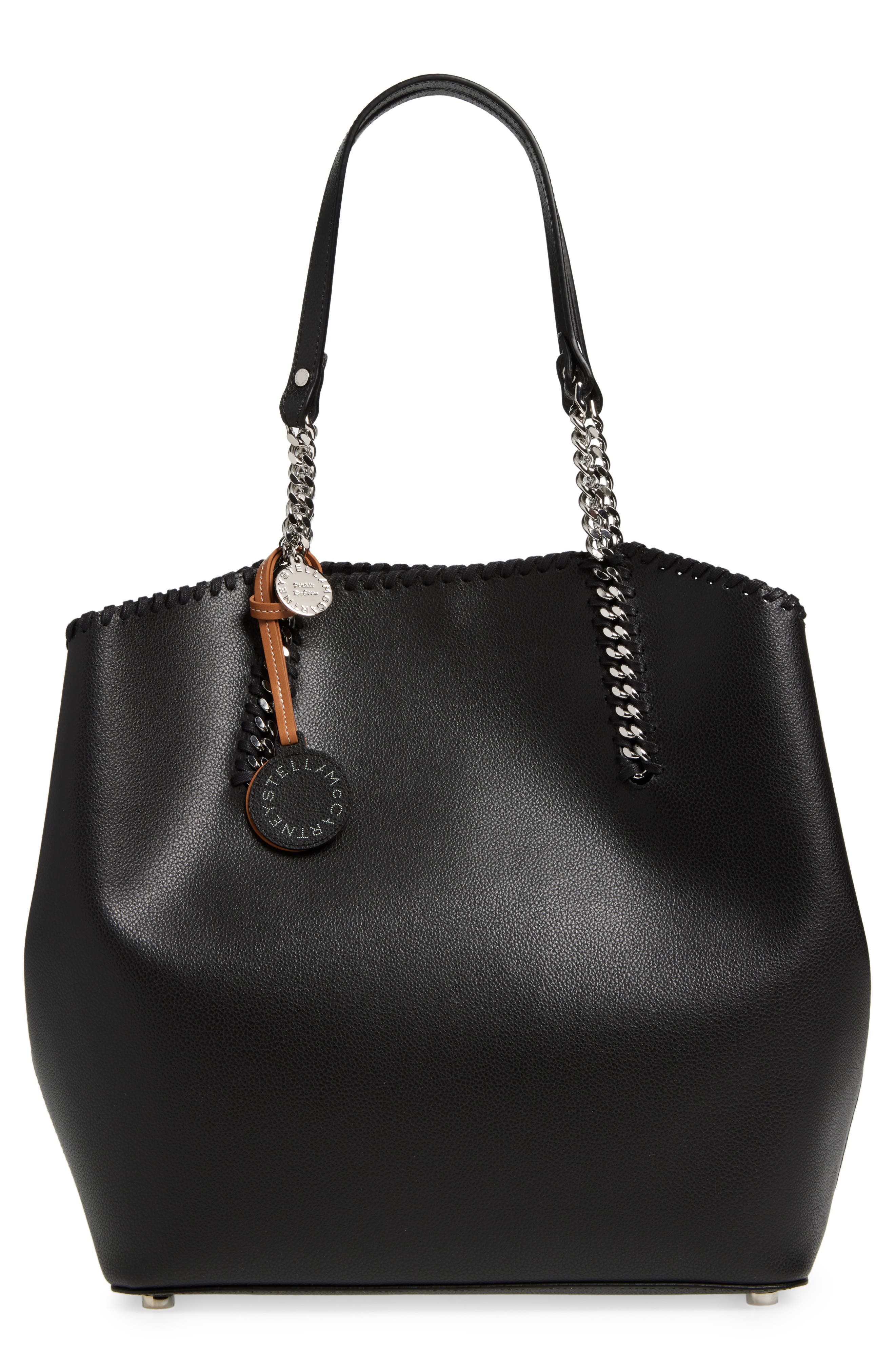 Stella McCartney Falabella Faux Leather Wing Tote, Main, color, 