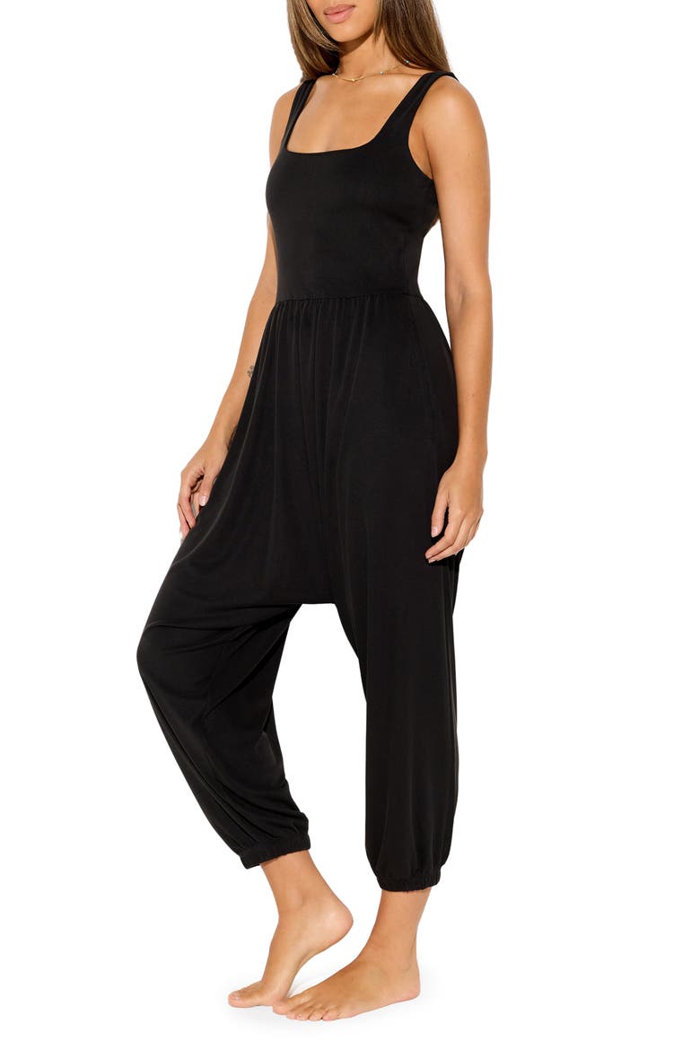Baja Jumpsuit, Alternate, color, BLACK