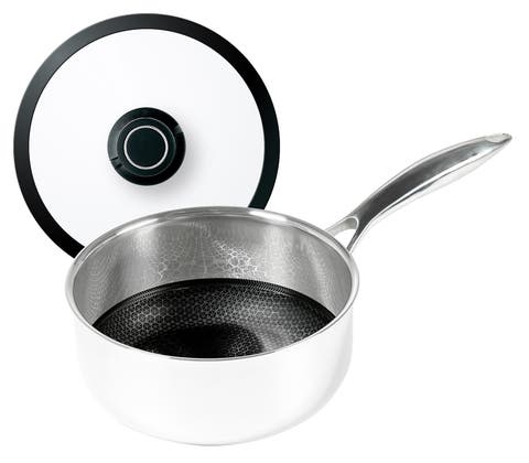 Black Cube Hybrid Quick Release 2.5 Quart Saucepan, 8-Inch