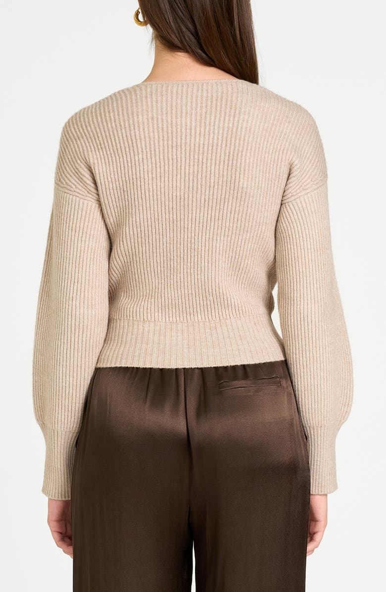 WAYF Terri Bouclé Rib Wrap Sweater, Alternate, color,