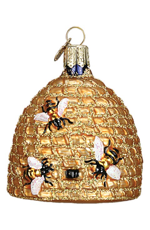 Beehive Glass Ornament