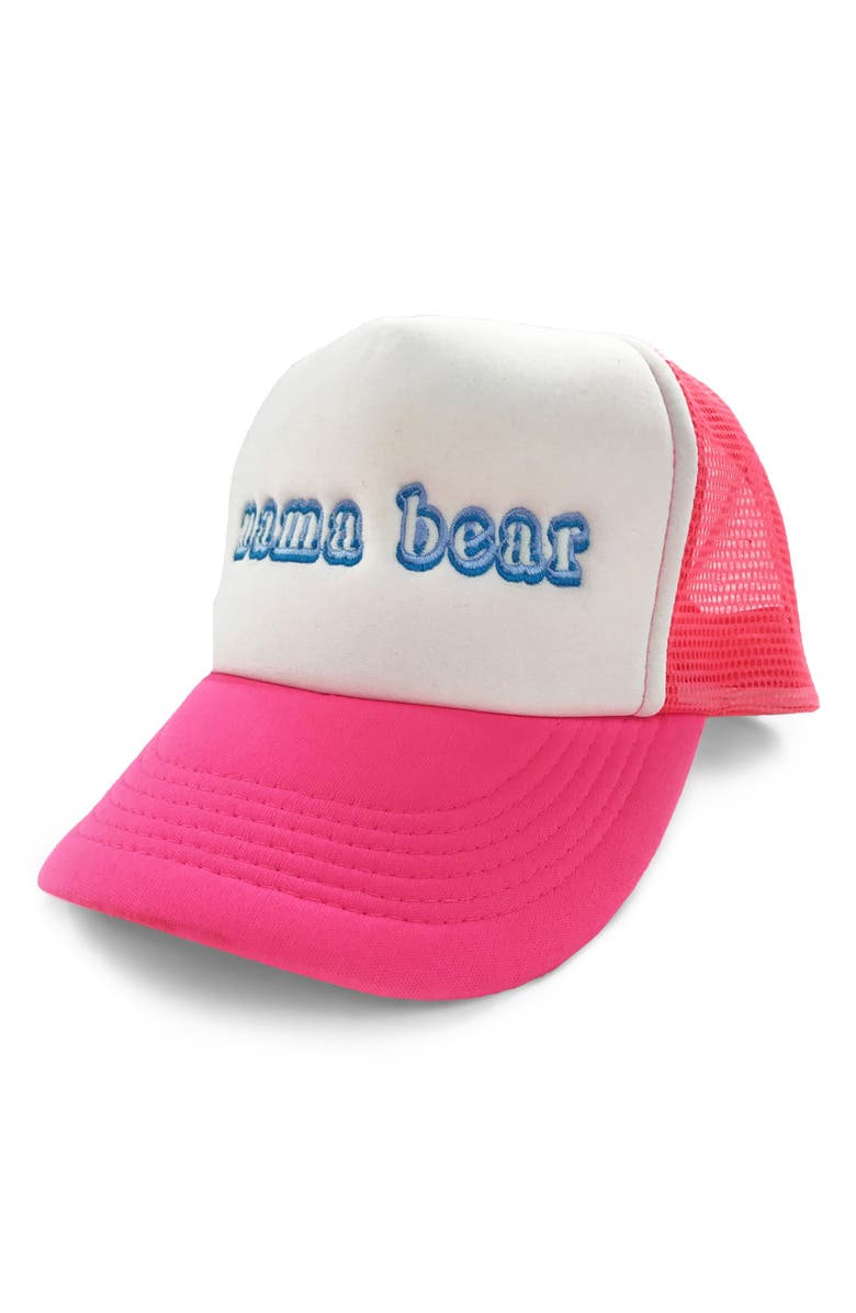 Bun Maternity Mama Bear Trucker Hat, Main, color, 