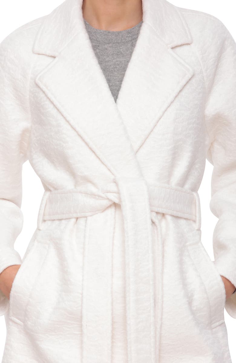 Avec Les Filles Belted Double Breasted Coat, Alternate, color, 