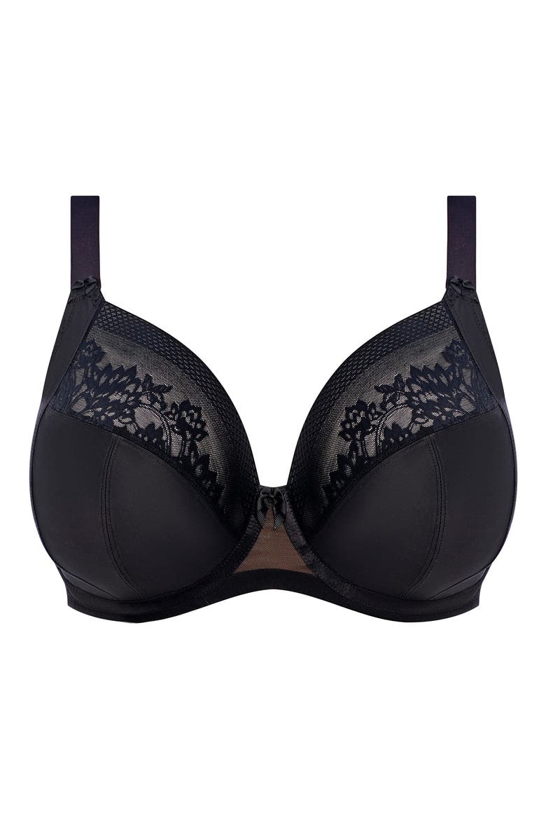 Nerina Underwire Plunge Bra, Alternate, color, BLACK
