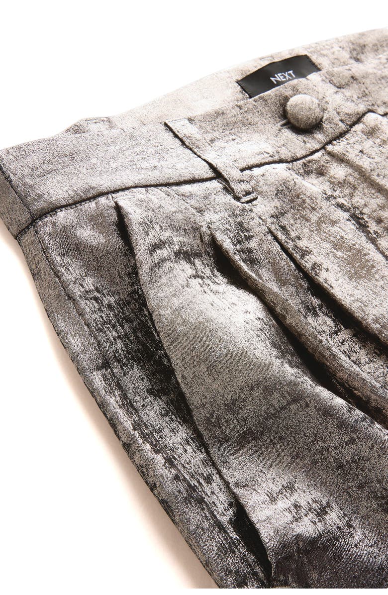 NEXT Wide Leg Metallic Pants, Alternate, color, Champagne Gold