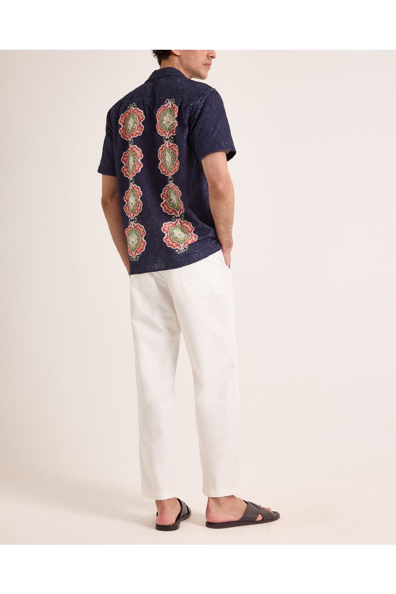 Maitan Broderie Relaxed Fit Broderie Anglaise Shirt, Alternate, color, NIGHT IRIS