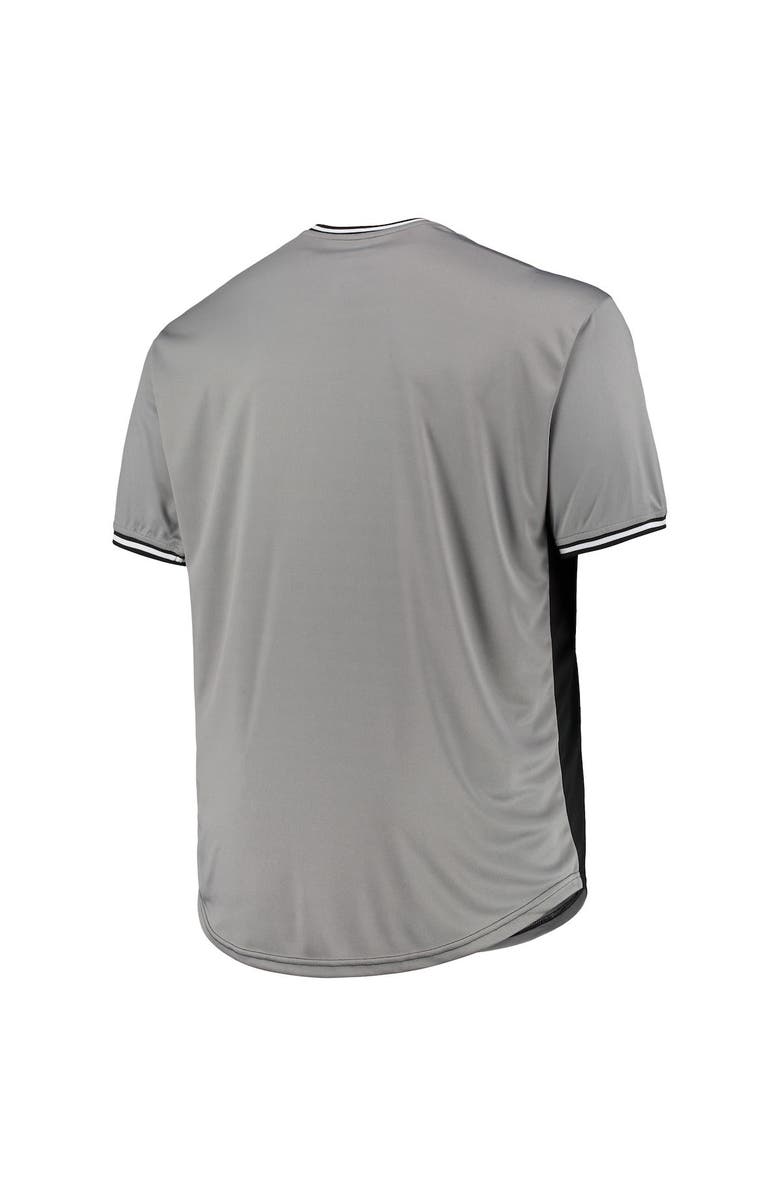 PROFILE Men's Black/Gray Chicago White Sox Solid V-Neck T-Shirt, Alternate, color, 