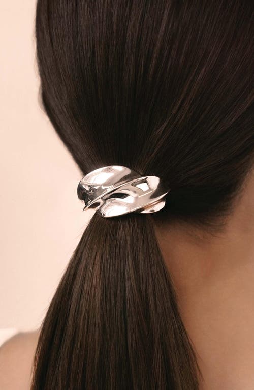 Ettika Sculptural Twist Hair Elastic In Metallic