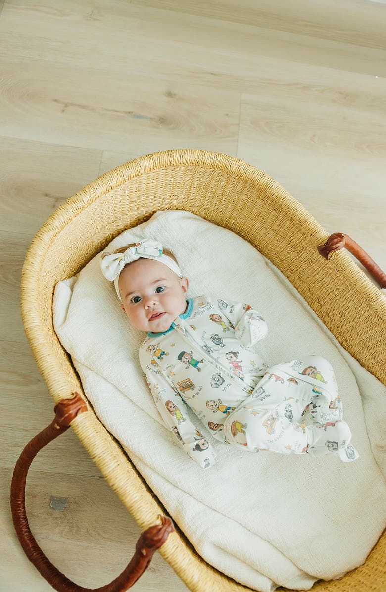 Copper Pearl Cocomelon Zip-Up Footie, Alternate, color, White Multi