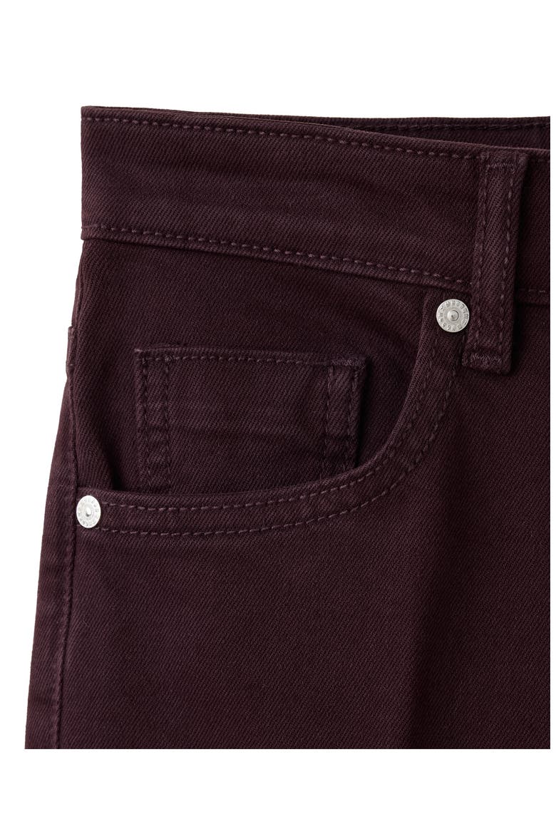 Sienna Crop Flare Jeans, Alternate, color, WINE