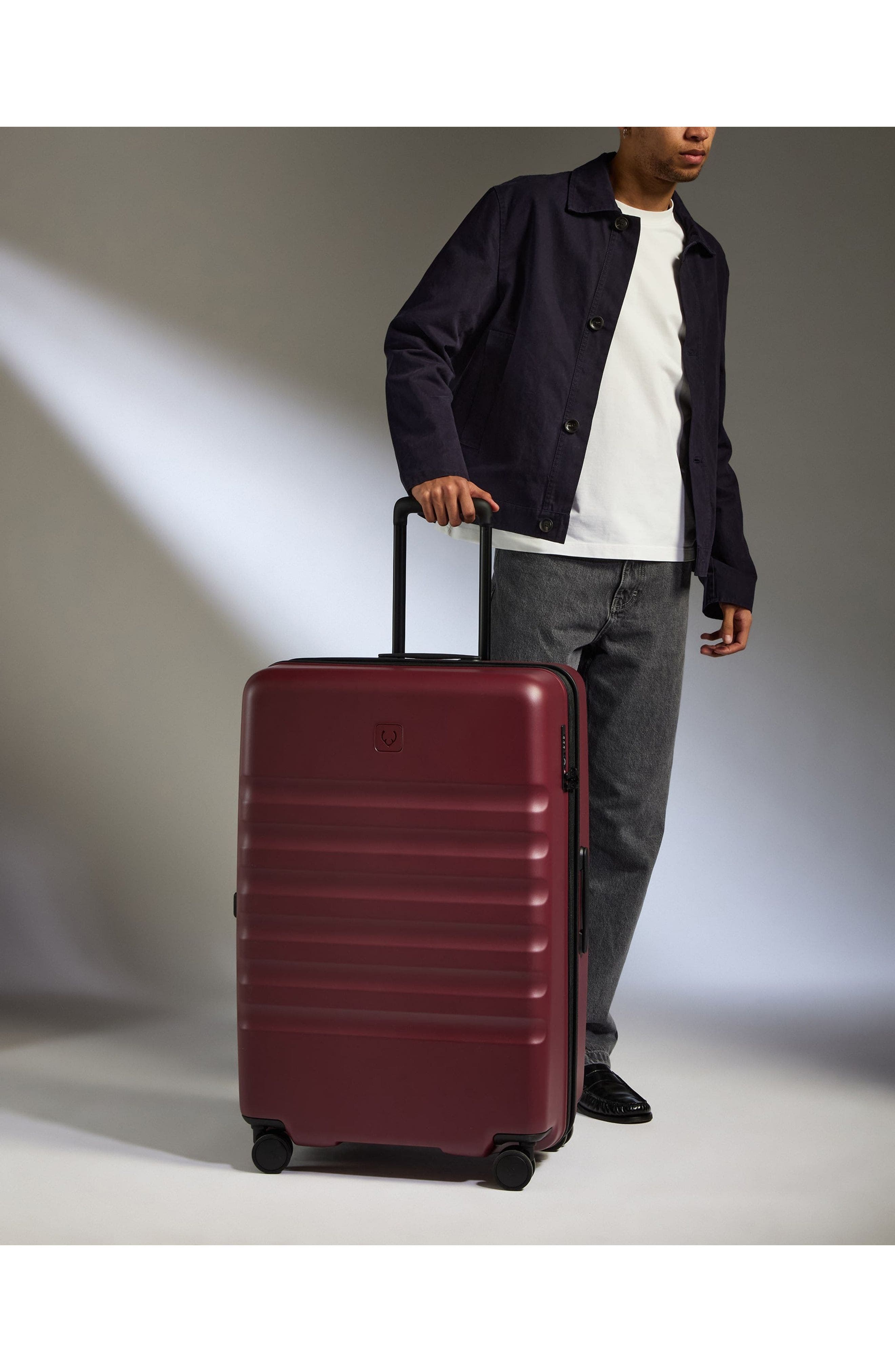 ANTLER Large Luggage - Icon Stripe, Alternate, color, Cedar