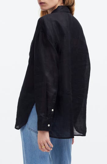 The Oversized Ramie Button-Up Shirt