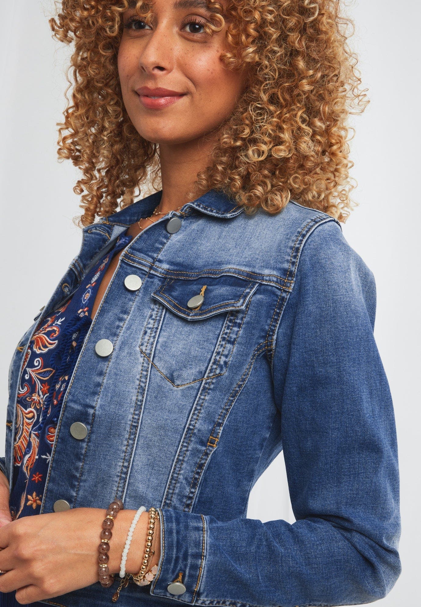 Essential Stretch Denim Jacket - image 4