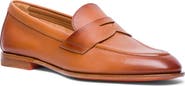 Santoni Leather Penny Loafer