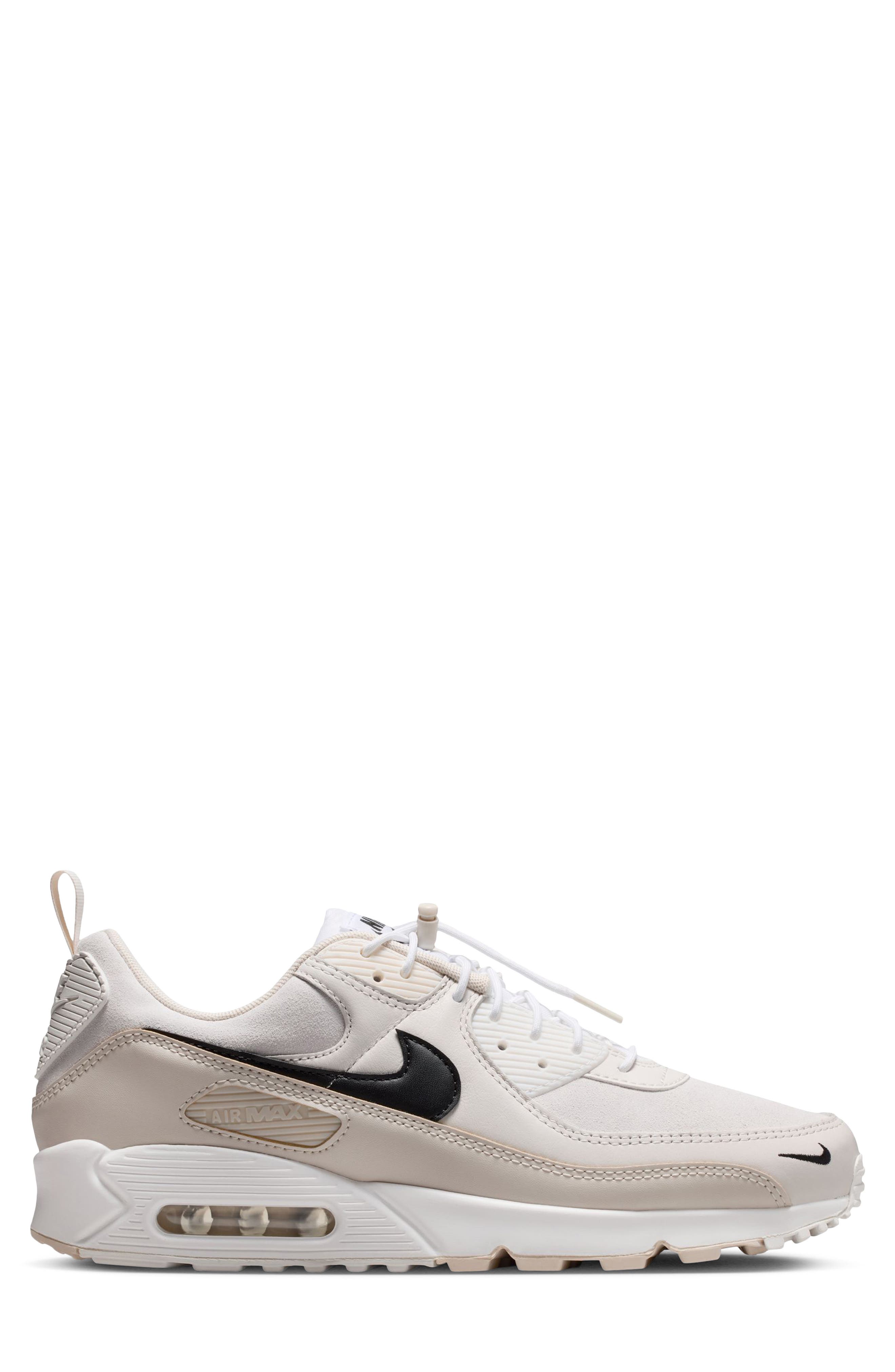 Air Max 90 Sneaker, Alternate, color, WHITE/ OREWOOD BROWN