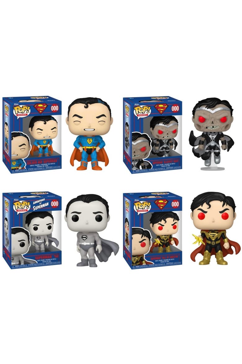 Shield Through the Ages (Superman) Funko Pop! Set, Main, color, Multi-Color
