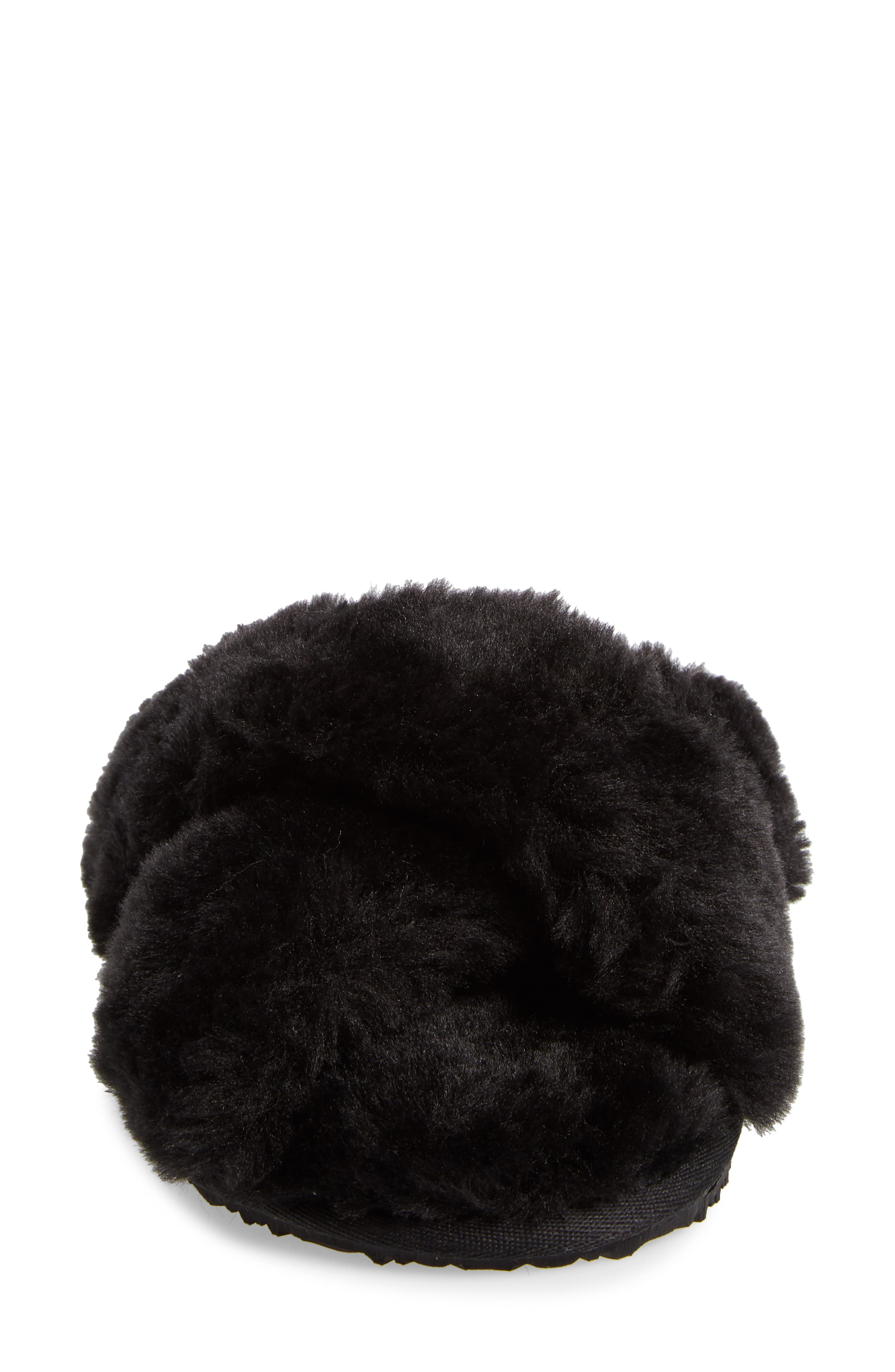 Billini Emery Crisscross Faux Fur Slippers, Alternate, color, 