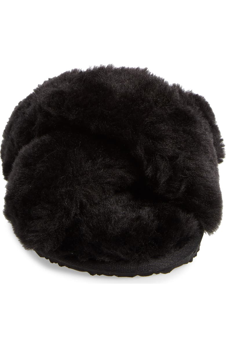 Billini Emery Crisscross Faux Fur Slippers, Alternate, color,