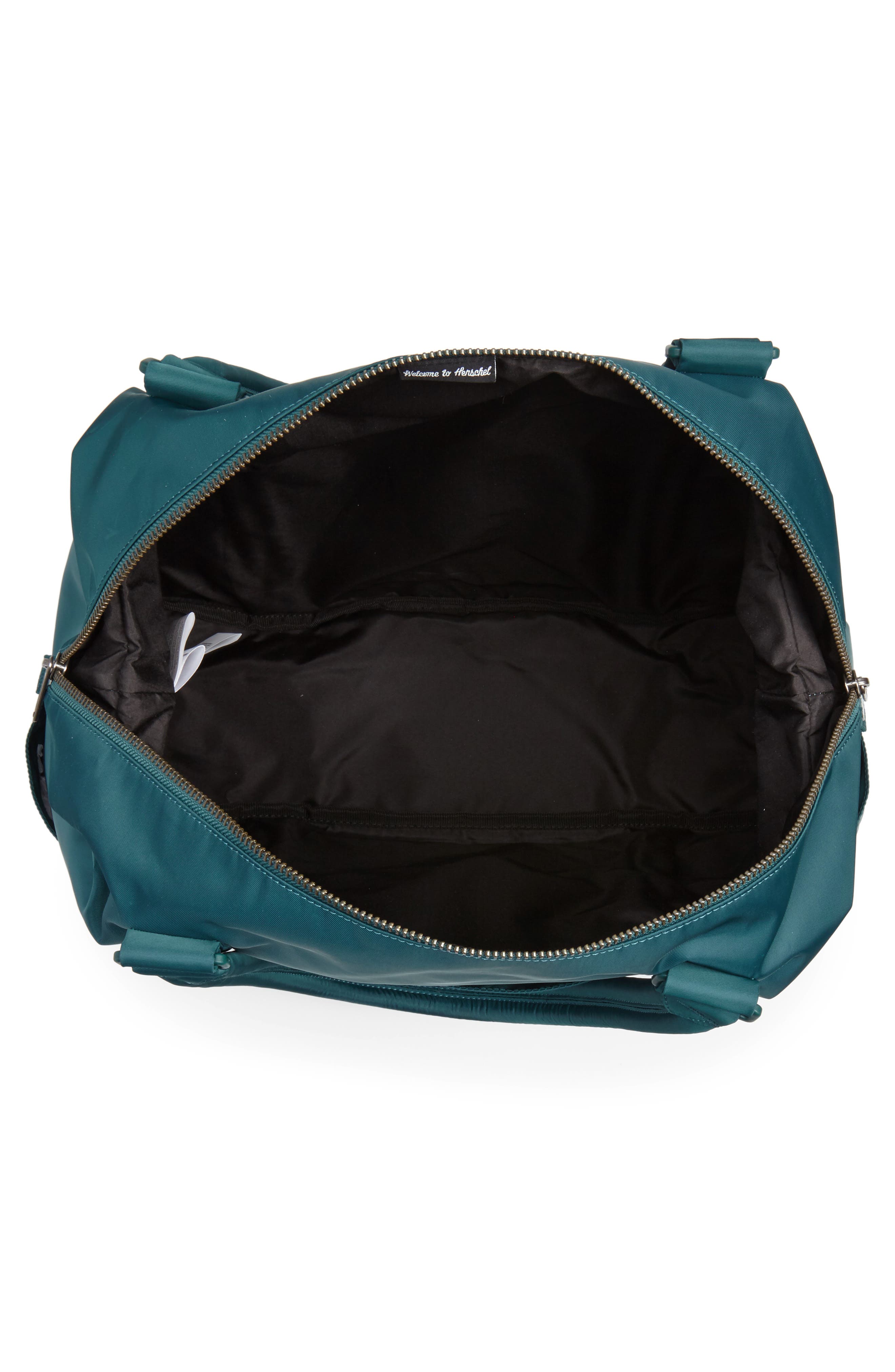 Herschel Supply Co. Strand Flight Satin Duffel Bag, Alternate, color, Deep Teal