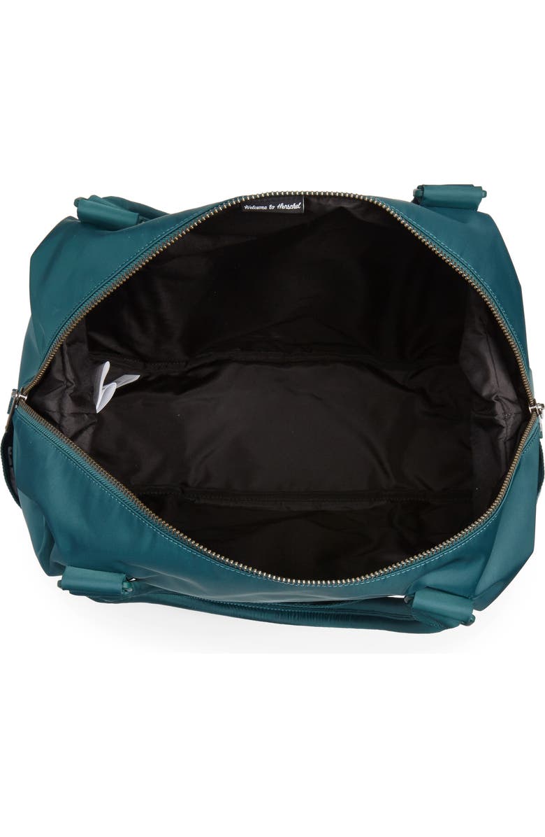 Herschel Supply Co. Strand Flight Satin Duffel Bag, Alternate, color, Deep Teal