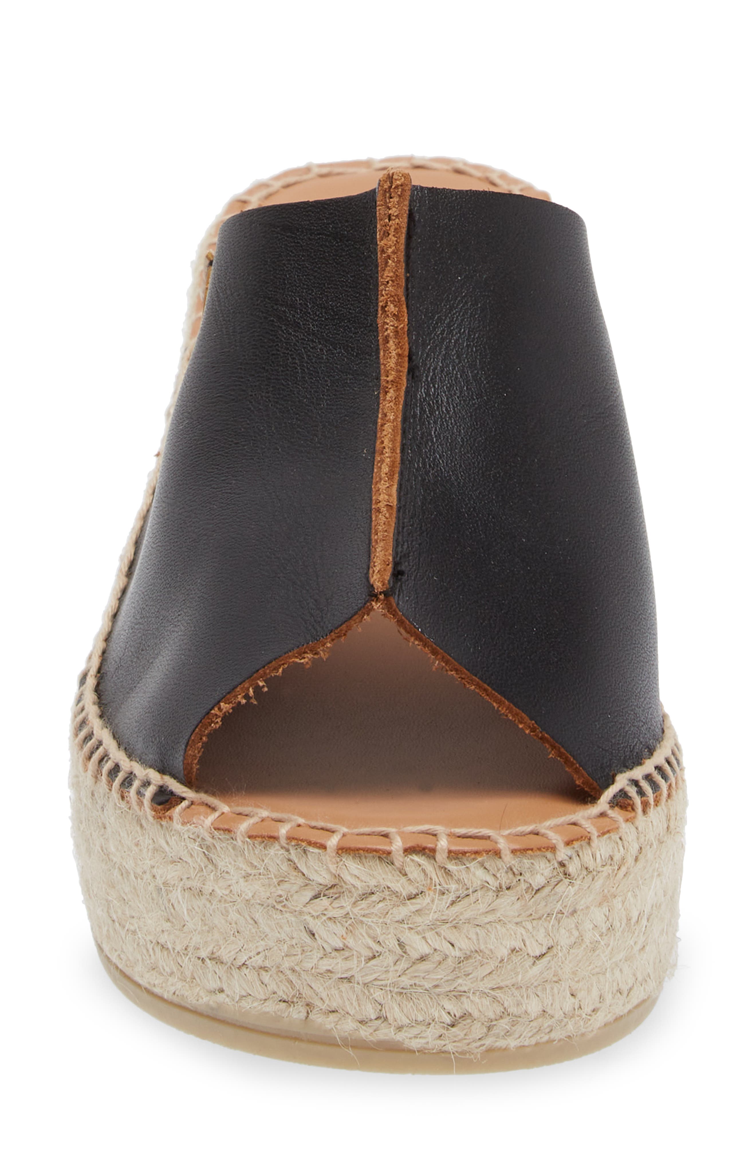 Toni Pons Ivonne Espadrille Platform Wedge Slide Sandal, Alternate, color, Black