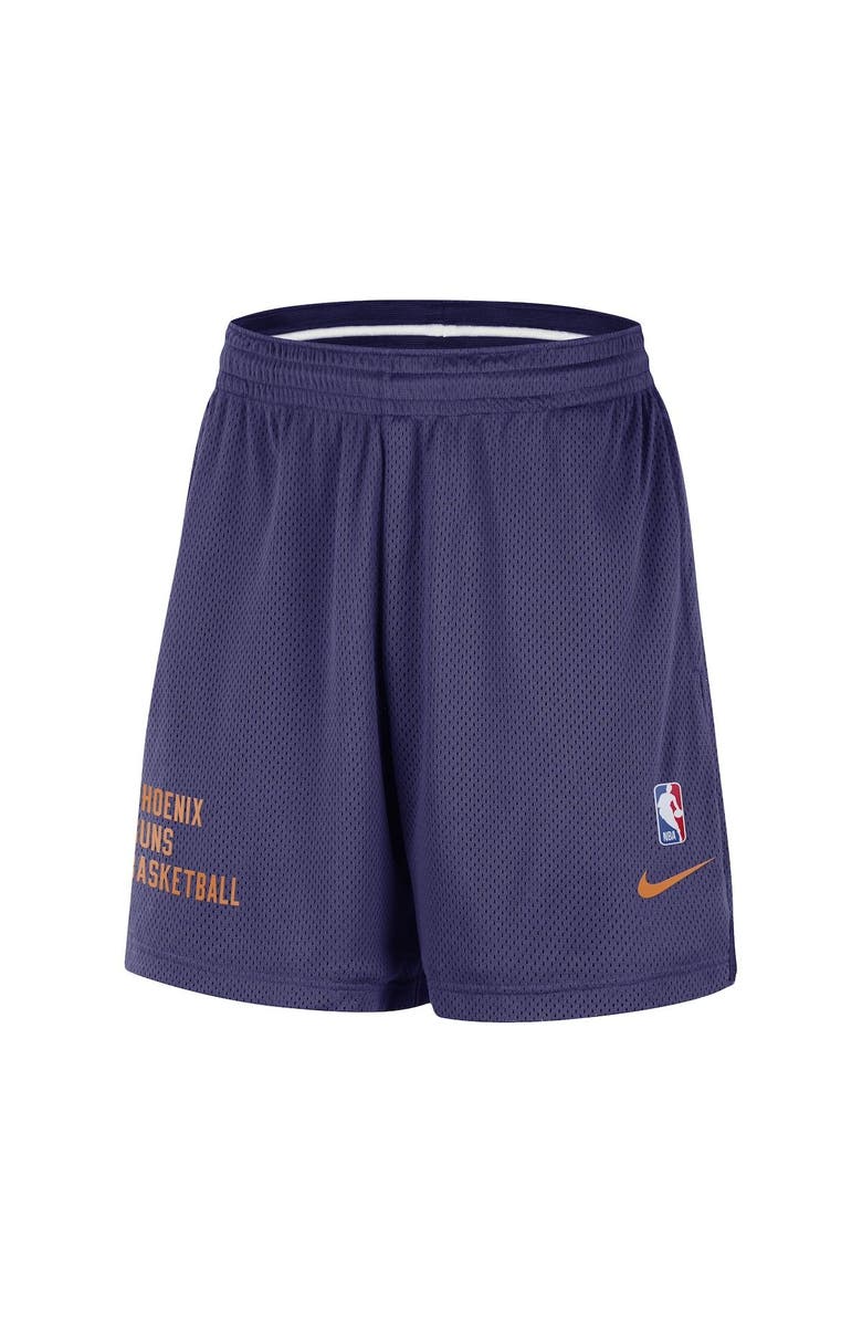 Nike Unisex Nike Purple Phoenix Suns Warm Up Performance Practice Shorts, Alternate, color, Purple