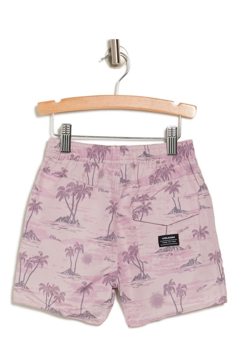 Kids' Graphic T-Shirt & Swim Shorts Set, Alternate, color, FADED BLACK