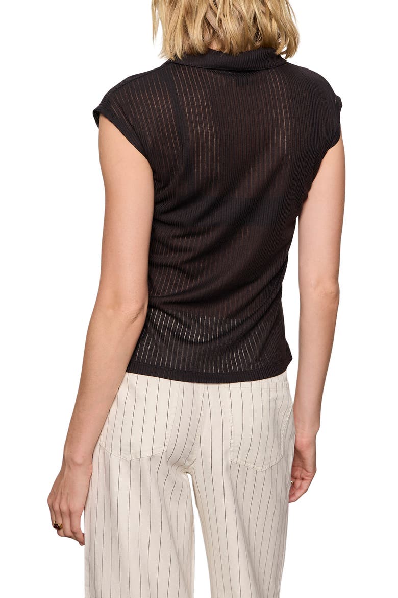 Everyday Muse Collared Top, Alternate, color, BLACK