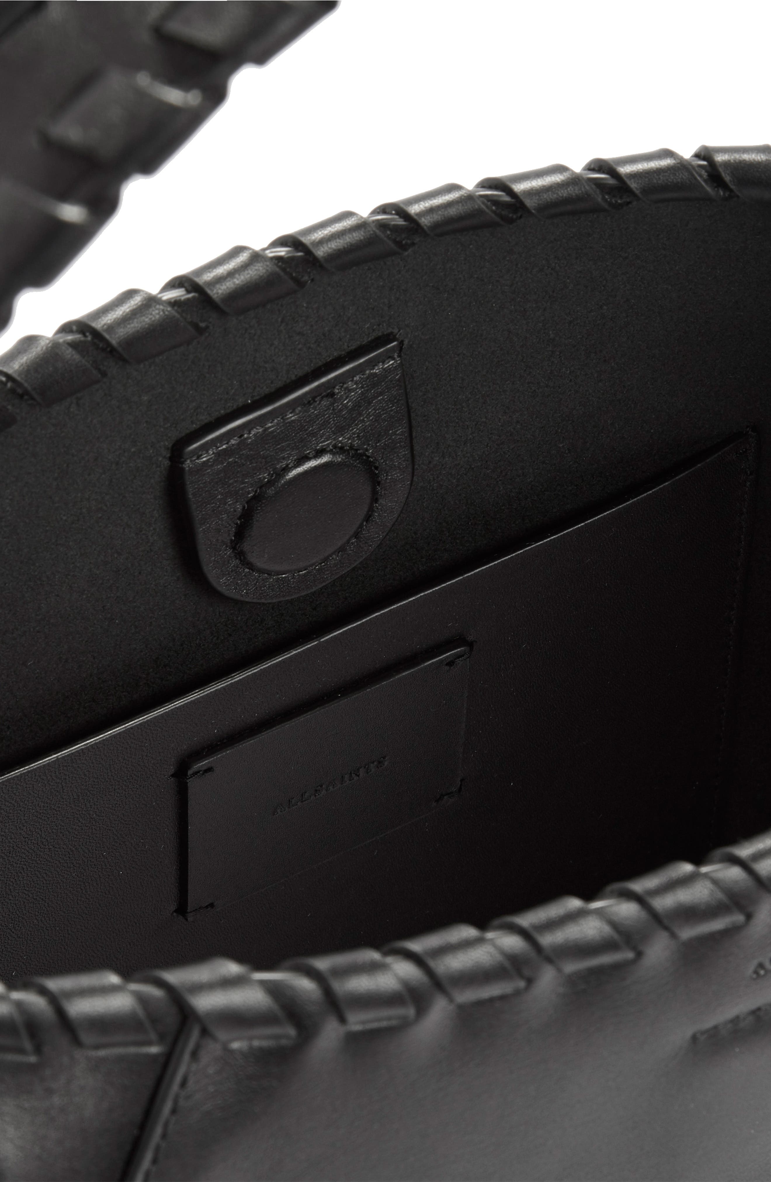 AllSaints Courtney Leather Hobo, Alternate, color, 