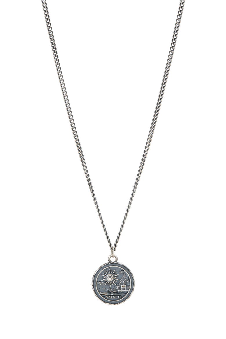 Amalfi Coast Pendant Necklace, Main, color, SILVER
