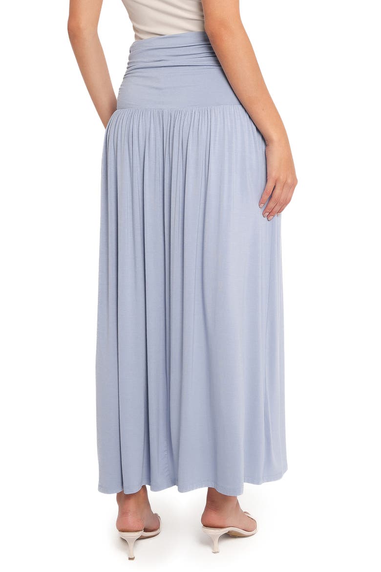 Lavia Ruched Maxi Skirt, Alternate, color, SOFT BLUE