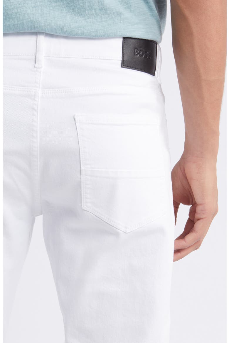 Taber Five Pocket Stretch Cotton Pants, Alternate, color, WHITE